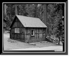 Giant Forest Lodge Historic District, Cabin A, Three Rivers vicinity, Tulare County, CA - 4, Vintage Poster