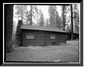 Giant Forest Lodge Historic District, Cabin H, Three Rivers vicinity, Tulare County, CA - 2 Classic, Vintage Print