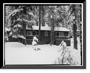 Giant Forest Lodge Historic District, Cabin No. 27-28, Three Rivers vicinity, Tulare County, CA - 2, Historic Print