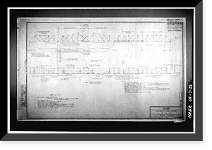 Historic Framed Print, Colusa Bridge, Spanning Sacramento River, Colusa, Colusa County, CA - 25,  17-7/8" x 21-7/8"