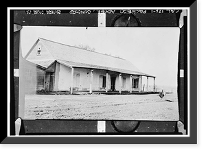 Historic Framed Print, Fernando Pacheco Adobe, 3119 Grant Street, Concord, Contra Costa County, CA,  17-7/8" x 21-7/8"