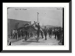 Historic Photo Print - Testing plane - Historic Wall Art Gift