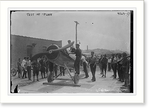Historic Photo Print - Testing plane - Historic Wall Art Gift