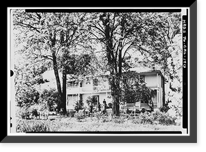Historic Framed Print, Vicente Martinez Adobe, Pleasant Hill & Franklin Canyon Roads, Martinez, Contra Costa County, CA - 2,  17-7/8" x 21-7/8"
