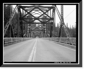 Smith River Bridge, CA State Highway 199 Spanning Smith River, Crescent City vicinity, Del Norte County, CA - 12, Vintage Poster