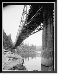 Smith River Bridge, CA State Highway 199 Spanning Smith River, Crescent City vicinity, Del Norte County, CA - 13, Vintage Poster