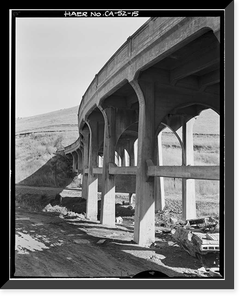 Carroll Overhead Bridge, Altamont Pass Road, Livermore vicinity, Alameda County, CA - 15, Historic Reproduction