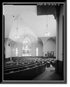 Neighborhood Church, South Pasadena Avenue & West California Boulevard, Pasadena, Los Angeles County, CA - 11, Vintage Wall Art