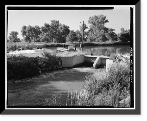Brantner Ditch, South Platte River, Brighton vicinity, Adams County, CO, Vintage Wall Art