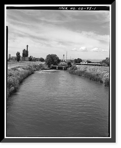 Burlington Ditch, South Platte River Drainage Area, Water District N, Brighton vicinity, Adams County, CO Classic, Vintage Wall Art