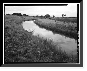 Burlington Ditch, South Platte River Drainage Area, Water District N, Brighton vicinity, Adams County, CO - 8, Antique Wall Art