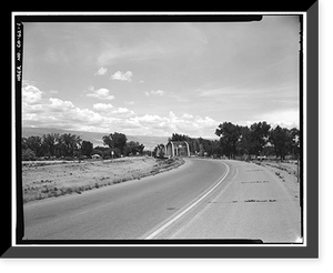 Historic Framed Print, Delta Bridge, Spanning Gunnison River on U.S. 50, Delta, Delta County, CO,  17-7/8" x 21-7/8"