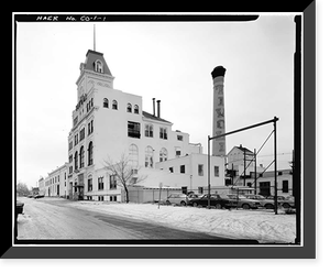 Historic Framed Print, Tivoli-Union Brewery, 1320-1348 Tenth Street, Denver, Denver County, CO,  17-7/8" x 21-7/8"