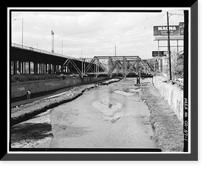 Delgany Street Railroad Bridge, Spanning Cherry Creek at Delgany Street, Denver, Denver County, CO, Vintage Wall Art