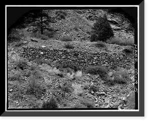 Denver & Rio Grande Rockwork, East of South Platte, Waterton vicinity, Jefferson County, CO - 5, Vintage Print
