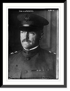 Historic Framed Print, Gen. J. J. Pershing,  17-7/8" x 21-7/8"