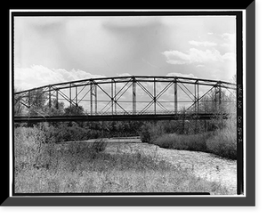 Linden Avenue Bridge, Spanning Purgatoire River on Linden Avenue, Trinidad, Las Animas County, CO - 2, Antique Poster