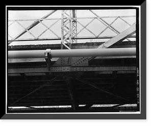 Linden Avenue Bridge, Spanning Purgatoire River on Linden Avenue, Trinidad, Las Animas County, CO - 12, Vintage Wall Art
