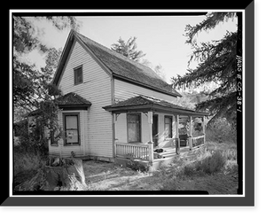 Ritter Ranch, Main House, Old Dolores Highway, Dolores vicinity, Montezuma County, CO, Antique Print