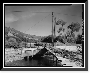 Montezuma Valley Irrigation Company System, Concrete Diversion Dam, Dolores vicinity, Montezuma County, CO - 3, Antique Print