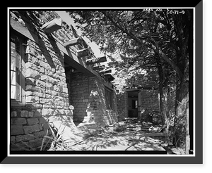 Historic Framed Print, Spruce Tree Terrace, Chapin Mesa, Mesa Verde National Park, Montezuma County, CO - 9,  17-7/8" x 21-7/8"