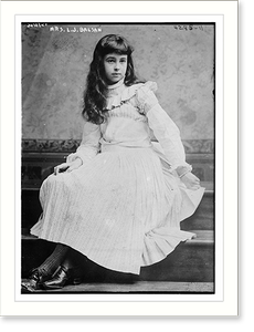 Antique Photo Print - Mrs. L.J. Balsan - Antique Wall Decor Print