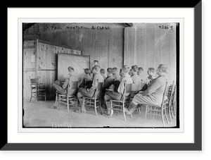 Antique Photo Print - Lt. Paul Montariol & class - Vintage Home Decor Print