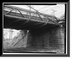 Grasmere Avenue Bridge, Spanning Railroad at Grasmere Avenue, Fairfield, Fairfield County, CT - 5 Classic, Vintage Print