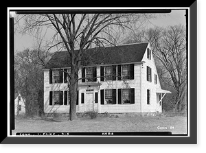 Historic Framed Print, Benjamin Sturges House, 13 Rowland Road, Fairfield, Fairfield County, CT - 2,  17-7/8" x 21-7/8"