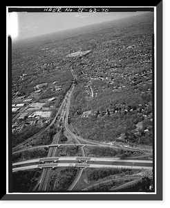 Merritt Parkway, Beginning in Greenwich & running 38 miles to Strat, Greenwich, Fairfield County, CT - 70, Historic Print