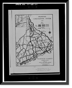 Merritt Parkway, Beginning in Greenwich & running 38 miles to Strat, Greenwich, Fairfield County, CT - 111, Historic Print