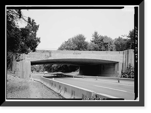 Merritt Parkway, South Avenue/Route 124 Bridge, Spanning Merritt Parkway, New Canaan, Fairfield County, CT - 2, Antique Print