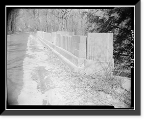 Merritt Parkway, Lapham Avenue Bridge, Spanning Merritt Parkway at State Route 165, New Canaan, Fairfield County, CT - 8, Historic Print