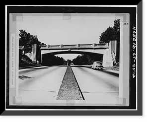 Merritt Parkway, East Rocks Road Bridge, Spanning Merritt Parkway, Norwalk, Fairfield County, CT - 2, Vintage Poster
