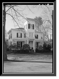 Waugh House, 249 Old South Road, Southport, Fairfield County, CT, Antique Print