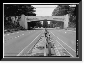 Merritt Parkway, Newfield Avenue Bridge, Spanning Merritt Parkway, Stamford, Fairfield County, CT, Antique Print