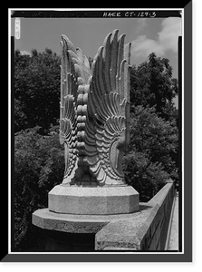 Merritt Parkway, James Farm Road Bridge, Spanning Merritt Parkway, Stratford, Fairfield County, CT - 3 Classic, Antique Poster