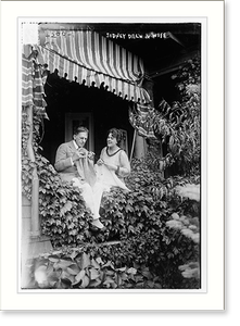 Vintage Americana Print - Sidney Drew & wife - Great Gift for History Buffs