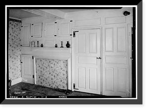 Historic Framed Print, Captain Jonathan Sheldon House, Sheldon Street, West Suffield, Hartford County, CT - 2,  17-7/8" x 21-7/8"