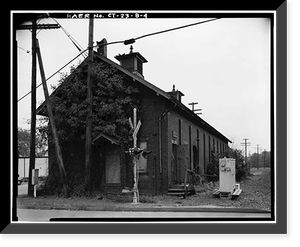 Hartford & New Haven Railroad, Freight Depot, 40 Central Street, Windsor, Hartford County, CT - 4, Antique Print