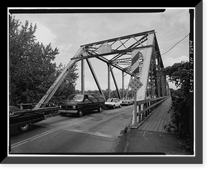 Bridge Street Bridge, Spanning Connecticut River on CT State Route 140, Windsor Locks, Hartford County, CT - 3 Classic, Vintage Wall Art