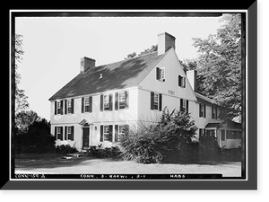 Messenger House, Harwinton, Litchfield County, CT, Historic Print