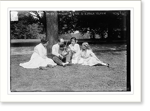 Vintage Americana Print - Mina, Mischa, Liza, & Esbher Elman