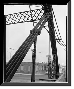 Water Street Bridge, US Route 1 spanning Metro-North Commuter Railroad, New Haven, New Haven County, CT - 8, Antique Poster