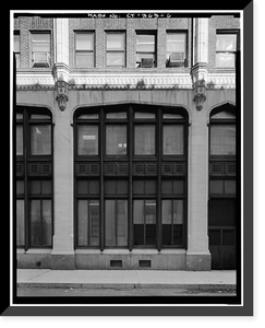 Historic Framed Print, Powell Building, 155-157 Church Street, New Haven, New Haven County, CT - 6,  17-7/8" x 21-7/8"