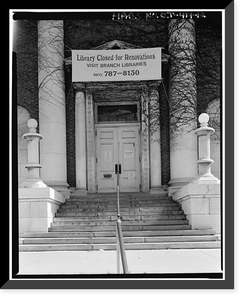 Ives Memorial Library, 133 Elm Street, New Haven, New Haven County, CT - 12, Antique Print