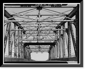 Chapel Street Swing Bridge, Spanning Mill River on Chapel Street, New Haven, New Haven County, CT - 19, Antique Print