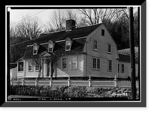 Historic Framed Print, Captain Johnson House, Hamburg Cove, Hamburg, New London County, CT,  17-7/8" x 21-7/8"