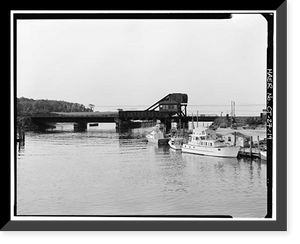 New York, New Haven & Hartford Railroad, Niantic Bridge, Spanning Niantic River between East Lyme & Waterfo, East Lyme, New London County, CT - 19, Vintage Poster