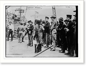 Antique Photo Print - Marines depart - Great Gift for History Buffs